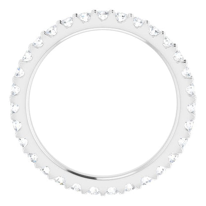 9/10 CTW Natural Diamond Eternity Band, 2.5 mm