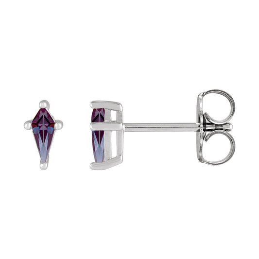Lab-Grown Alexandrite Earrings