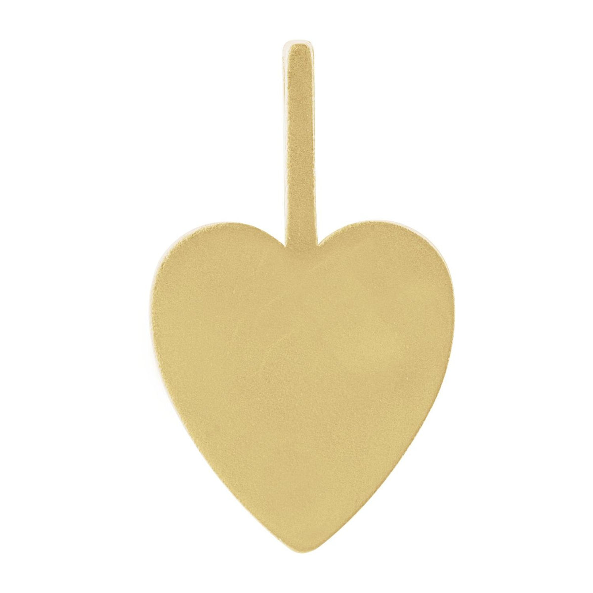 Engravable Heart Charm/Pendant, 18.27 x 10.96 mm