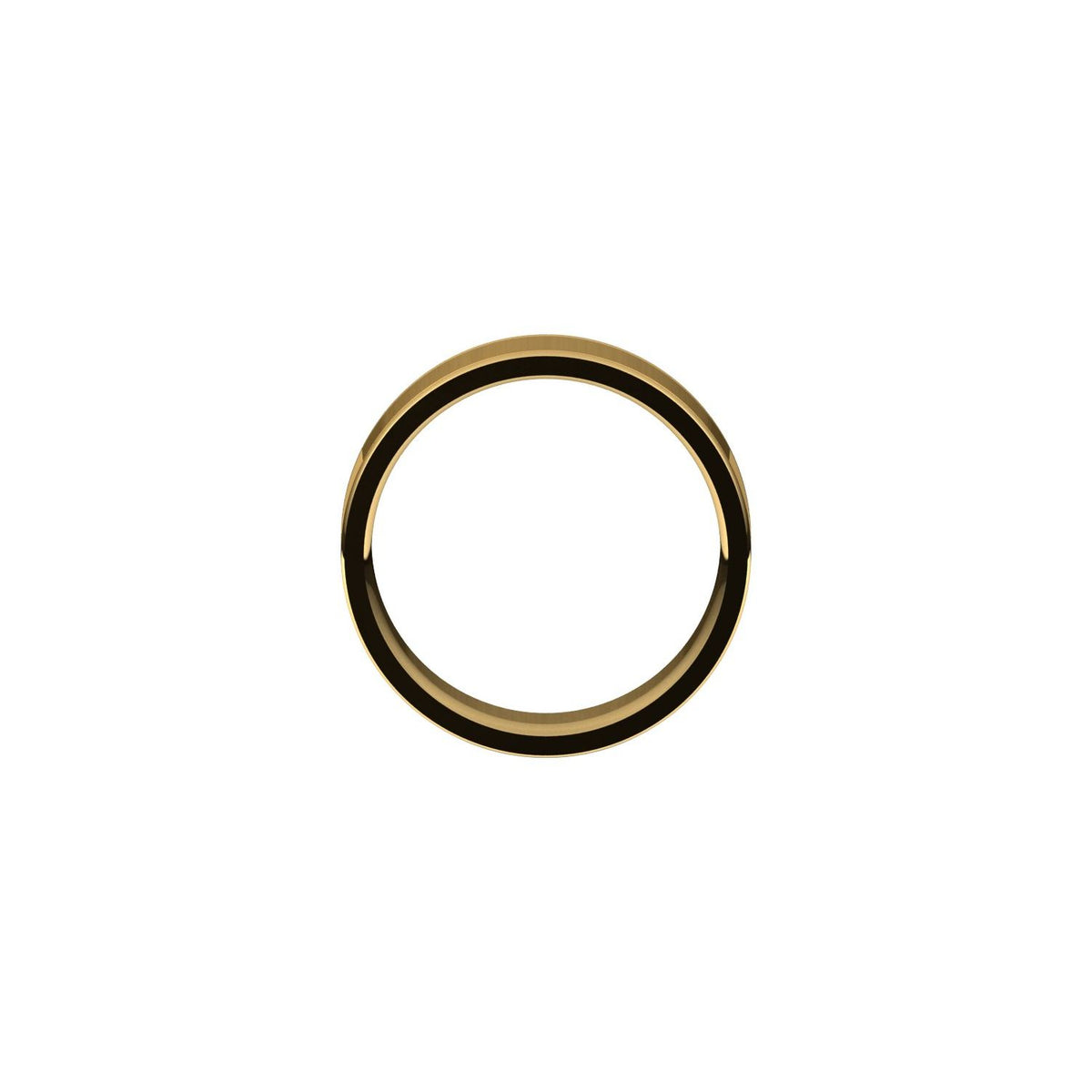 Grooved Comfort-Fit Flat Band, 5 mm (52013)