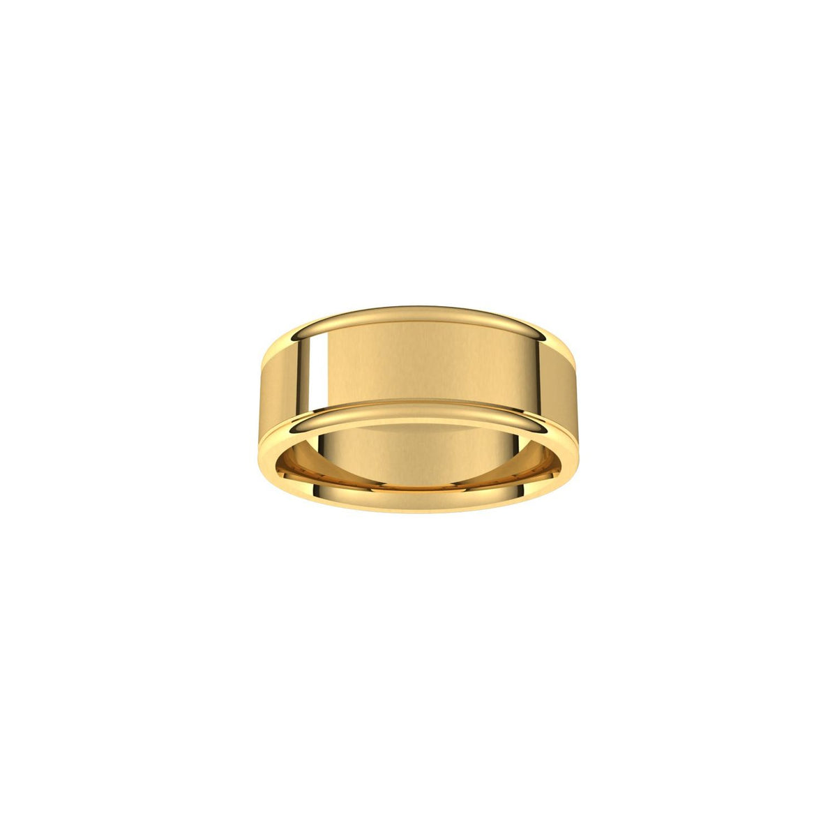 Grooved Comfort-Fit Flat Band, 5 mm (52013)