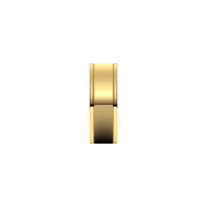 Grooved Comfort-Fit Flat Band, 5 mm (52013)
