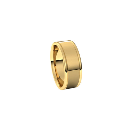 Grooved Comfort-Fit Flat Band, 5 mm (52013)