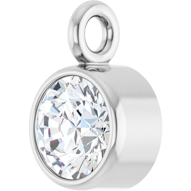 1/6 CT Natural Diamond Dangle, 3.94 mm x 5.95 mm