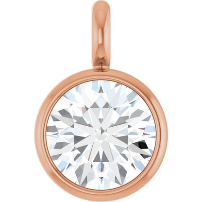 1/6 CT Natural Diamond Dangle, 3.94 mm x 5.95 mm