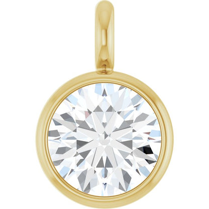 1/6 CT Natural Diamond Dangle, 3.94 mm x 5.95 mm