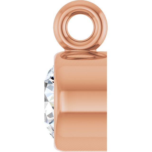 1/6 CT Natural Diamond Dangle, 3.94 mm x 5.95 mm
