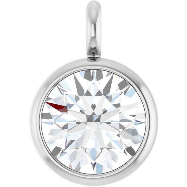 1/5 CT Natural Diamond Dangle, 4.57 mm x 6.58 mm