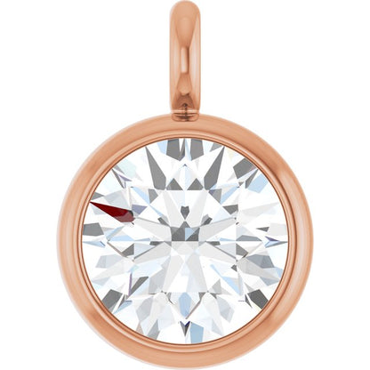 1/5 CT Natural Diamond Dangle, 4.57 mm x 6.58 mm