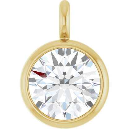 1/5 CT Natural Diamond Dangle, 4.57 mm x 6.58 mm
