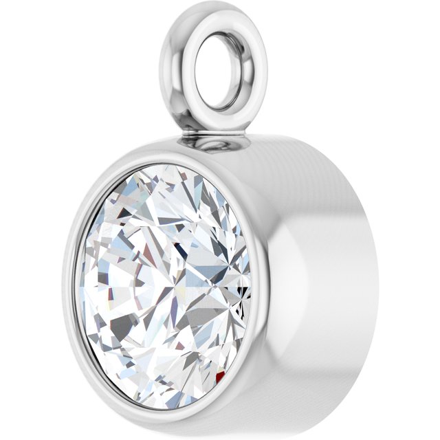 1/5 CT Natural Diamond Dangle, 4.57 mm x 6.58 mm
