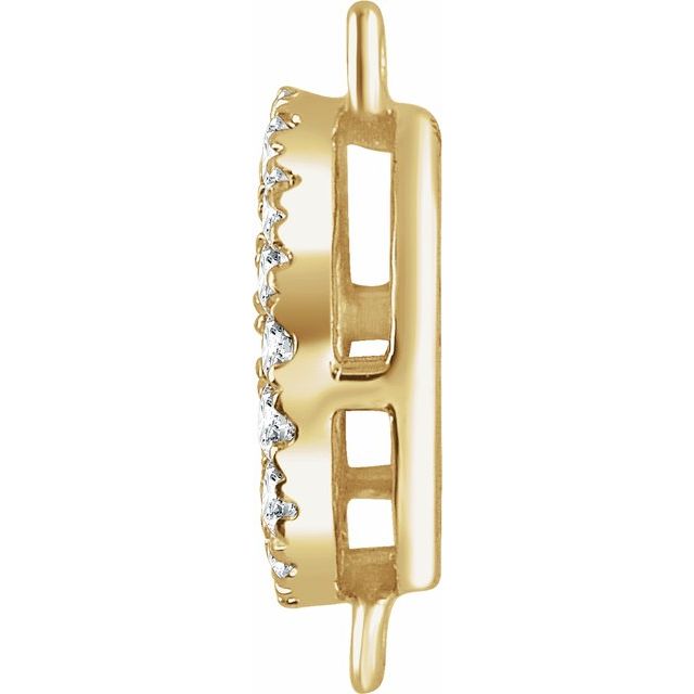 .06 CTW Natural Diamond Link, 7 x 7 mm
