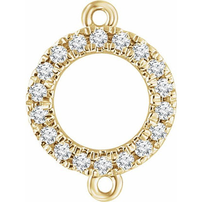 .06 CTW Natural Diamond Link, 7 x 7 mm