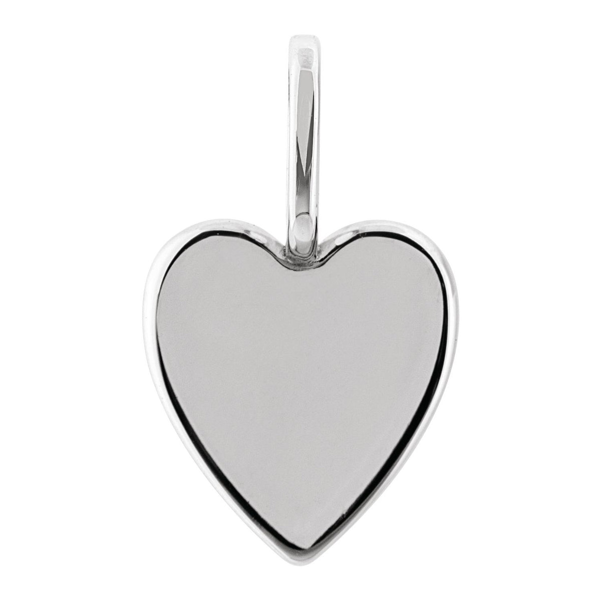 Engravable Heart Charm/Pendant, 18.27 x 10.96 mm