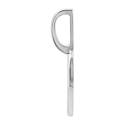 Engravable Heart Charm/Pendant, 18.27 x 10.96 mm