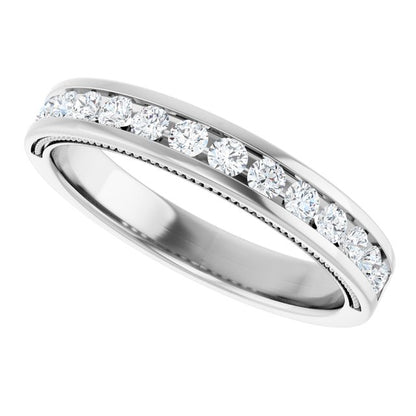 3/8 CTW Natural Diamond Channel-Set Anniversary Band