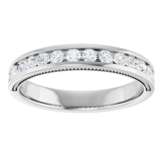 3/8 CTW Natural Diamond Channel-Set Anniversary Band