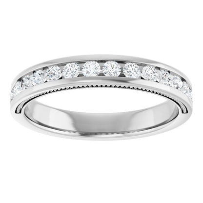 3/8 CTW Natural Diamond Channel-Set Anniversary Band
