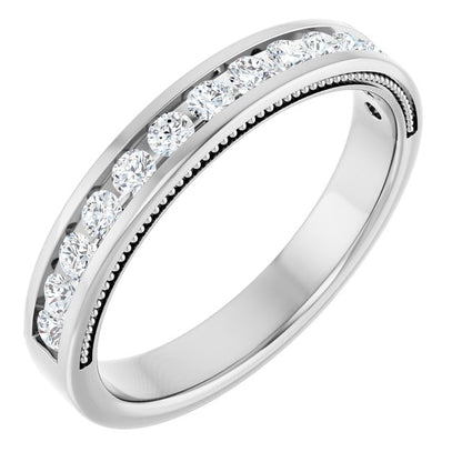 3/8 CTW Natural Diamond Channel-Set Anniversary Band