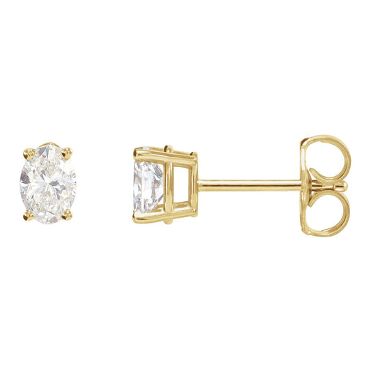 14K Yellow Gold 1/5 CTW Natural Diamond Earrings