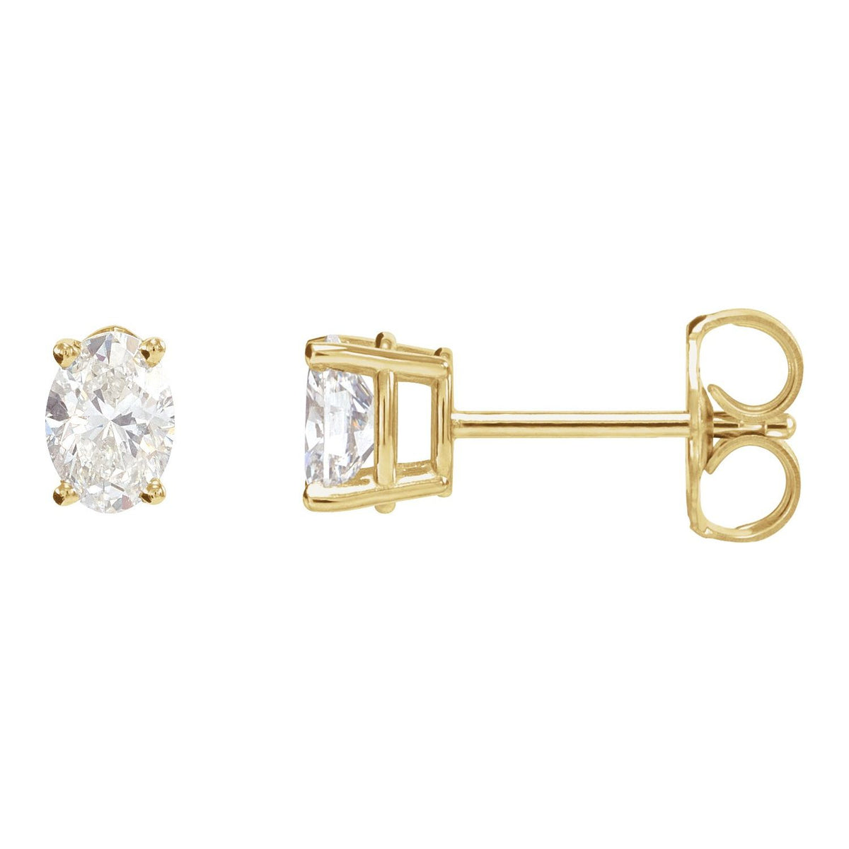 14K Yellow Gold 1 1/2 CTW Natural Diamond Earrings