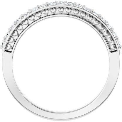 1/5 CTW Natural Diamond Anniversary Band, 3.09 x 15.15 mm