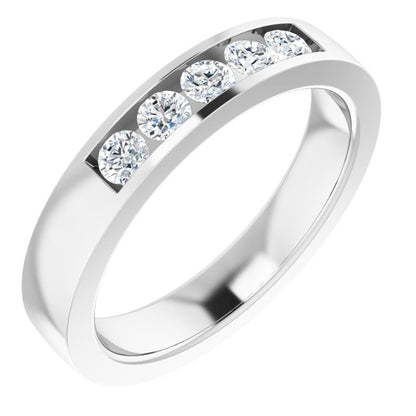 1/2 CTW Lab-Grown Diamond Band, 4.2 mm
