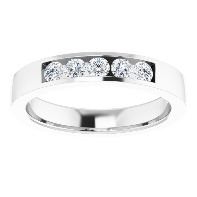 1/2 CTW Lab-Grown Diamond Band, 4.2 mm