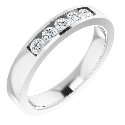 1/2 CTW Lab-Grown Diamond Band, 4.2 mm