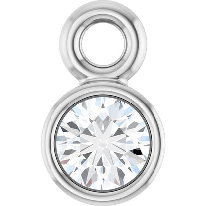 .04 CT Natural Diamond Dangle, 3.02 mm x 4.98 mm