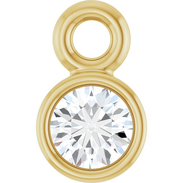 .04 CT Natural Diamond Dangle, 3.02 mm x 4.98 mm