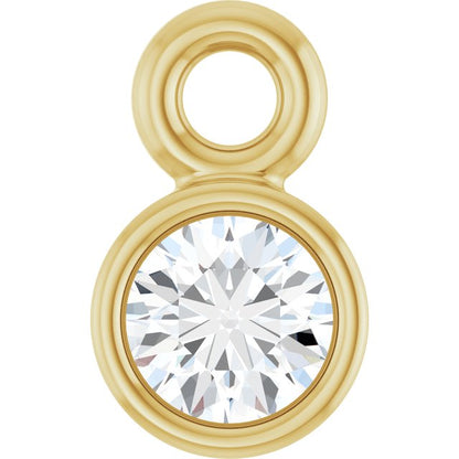 .04 CT Natural Diamond Dangle, 3.02 mm x 4.98 mm