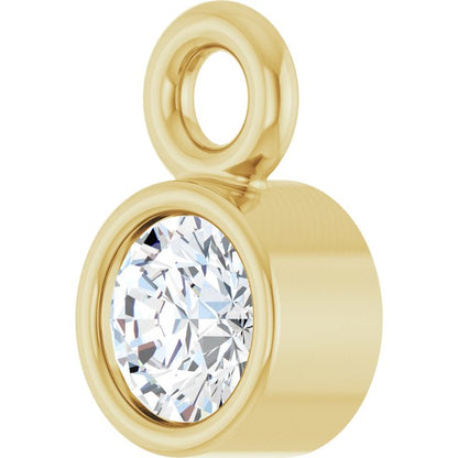 .04 CT Natural Diamond Dangle, 3.02 mm x 4.98 mm