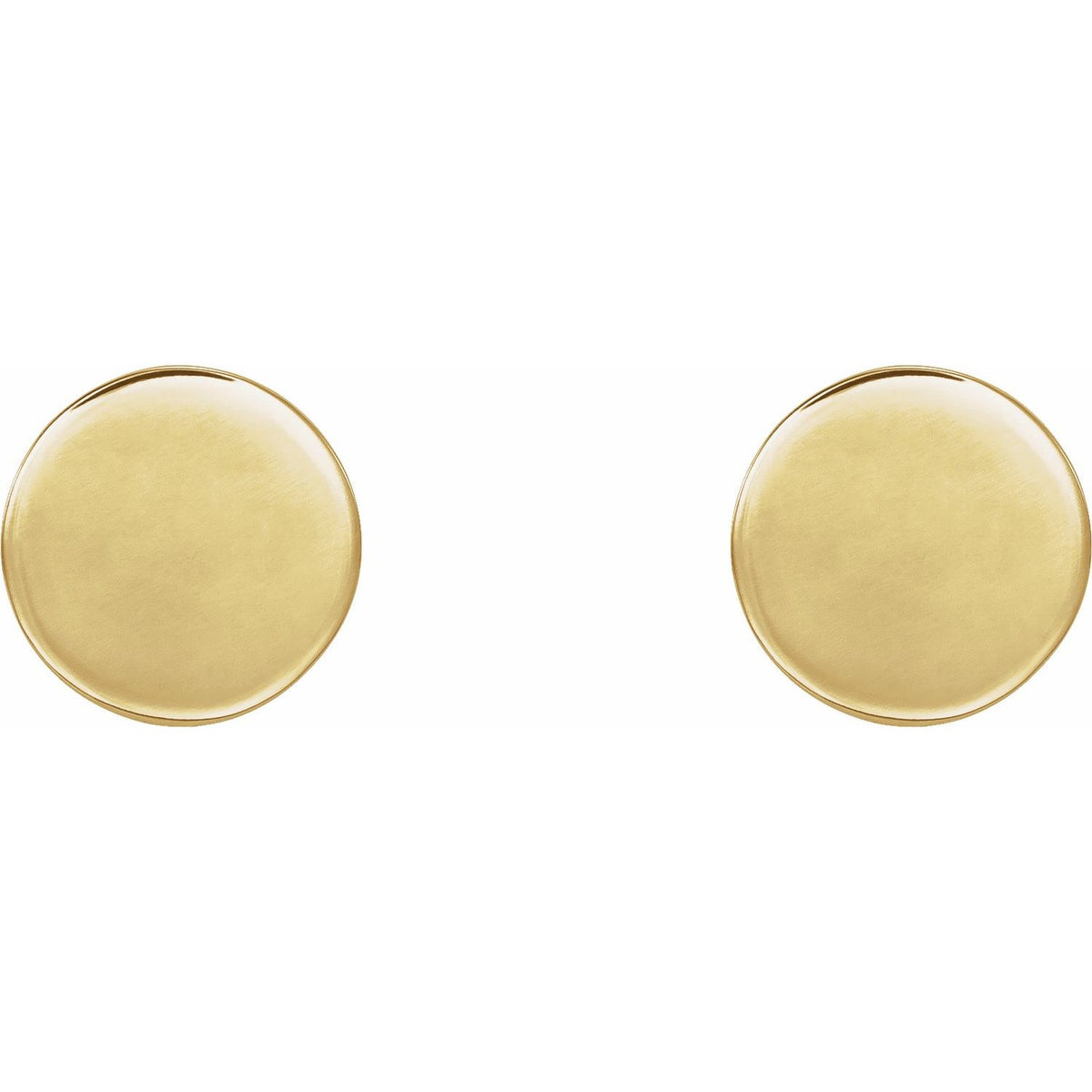 Engravable Disc Earrings