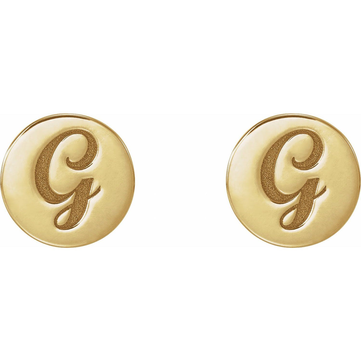 Engravable Disc Earrings