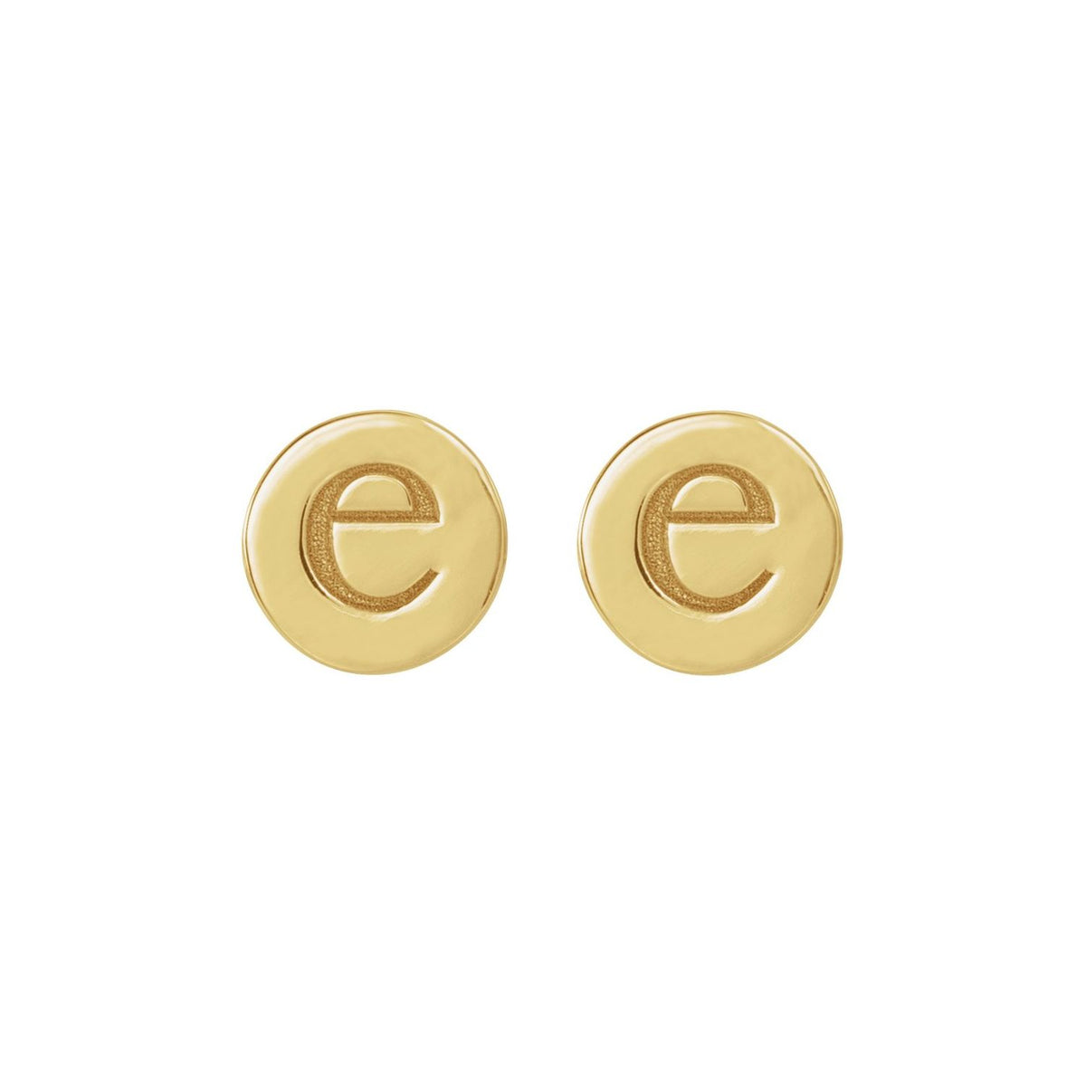 Engravable Disc Earrings