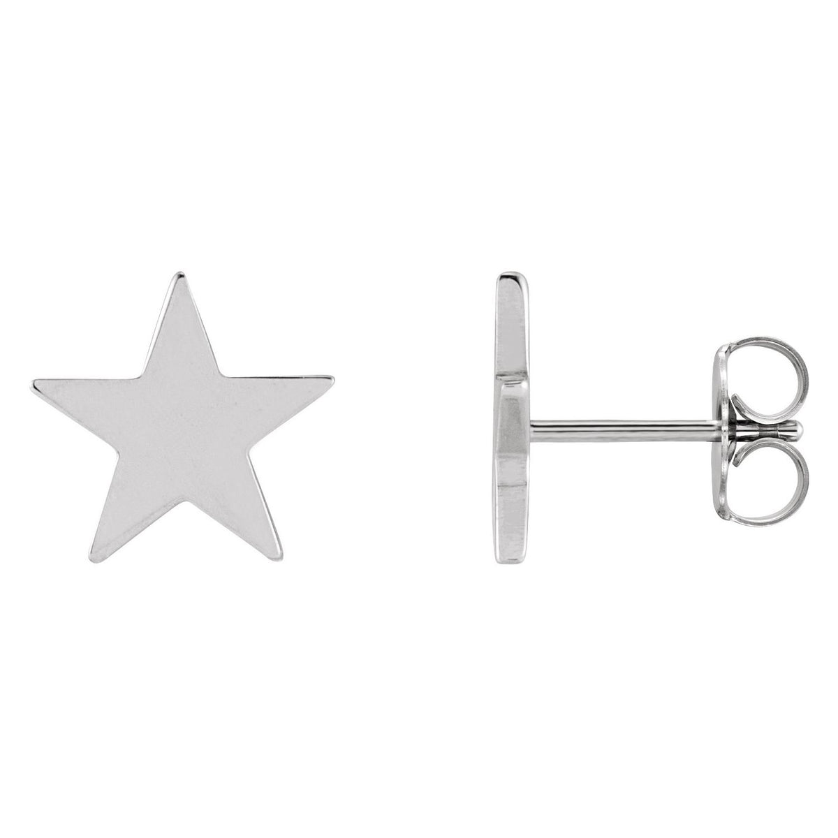 Star Friction Post & Back Earrings