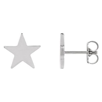 Star Friction Post & Back Earrings