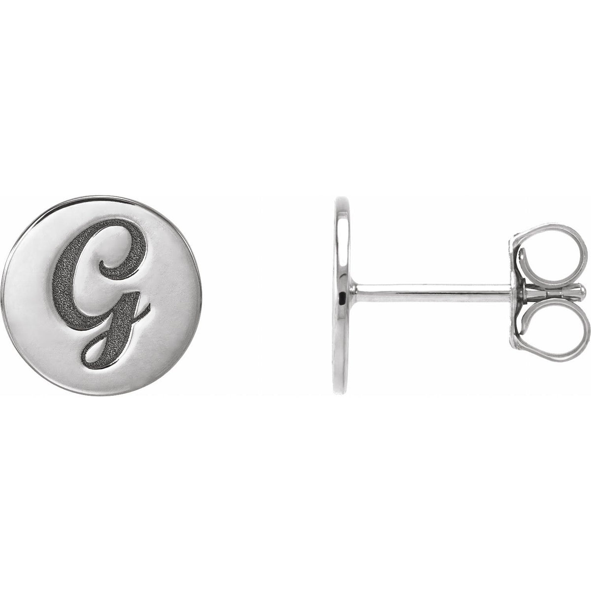 Engravable Disc Earrings
