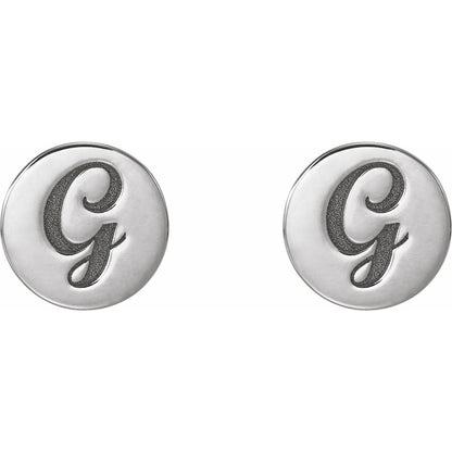 Engravable Disc Earrings