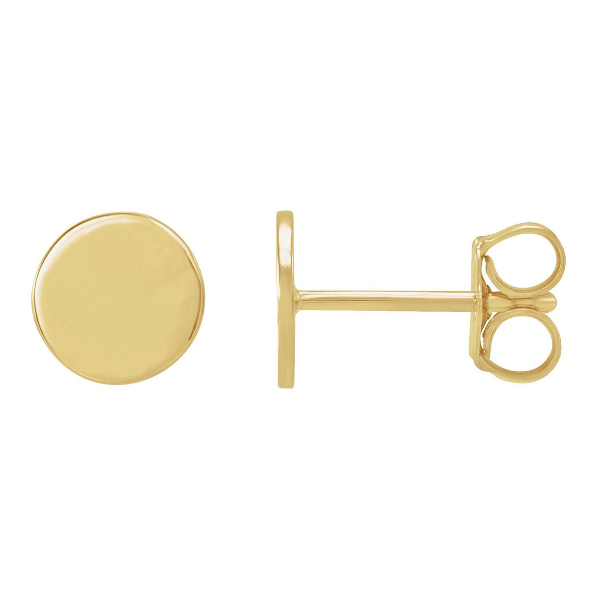 Engravable Disc Earrings