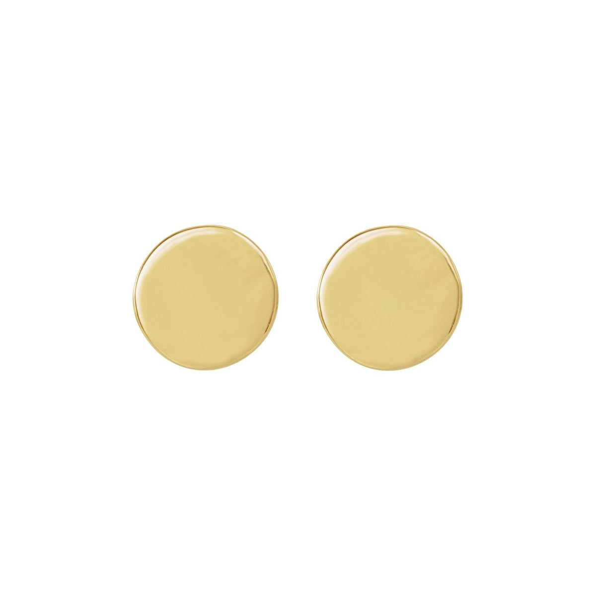 Engravable Disc Earrings