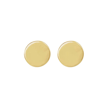 Engravable Disc Earrings