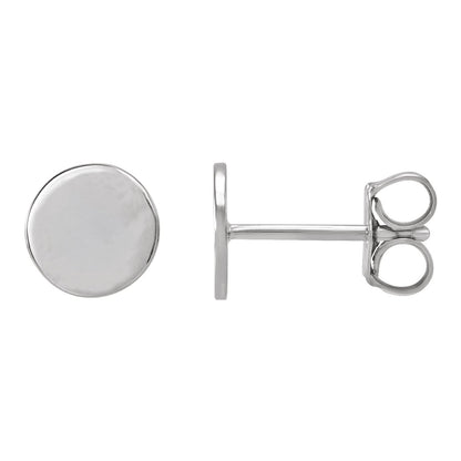 Engravable Disc Earrings