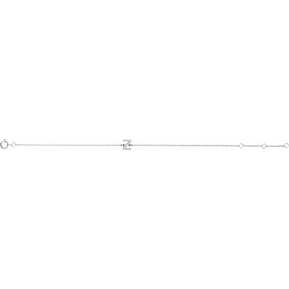 .06 CTW Natural Diamond Initial 6-7" Bracelet