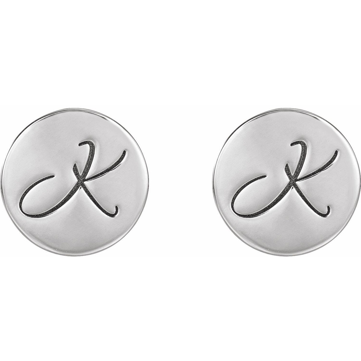 Engravable Disc Earrings