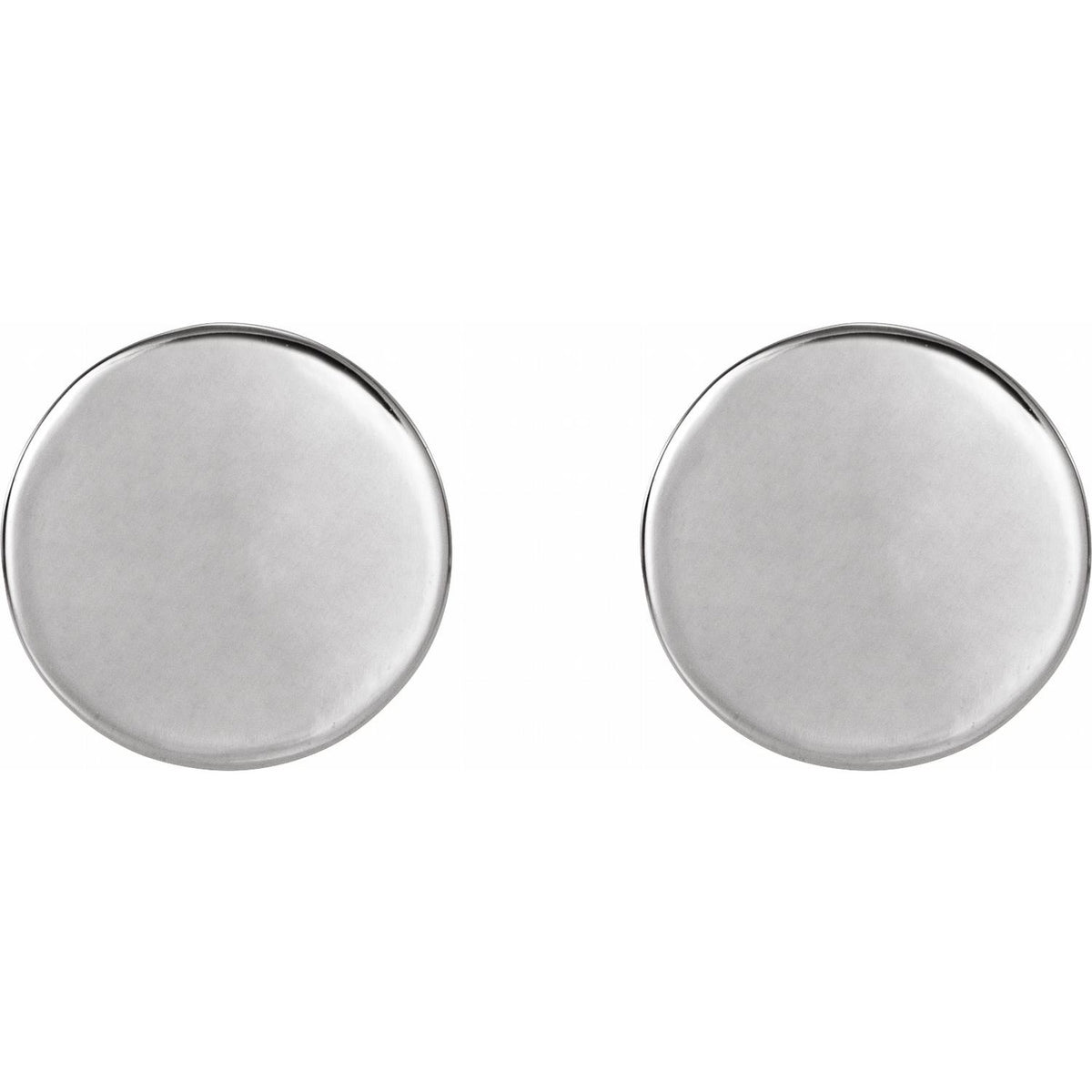 Engravable Disc Earrings