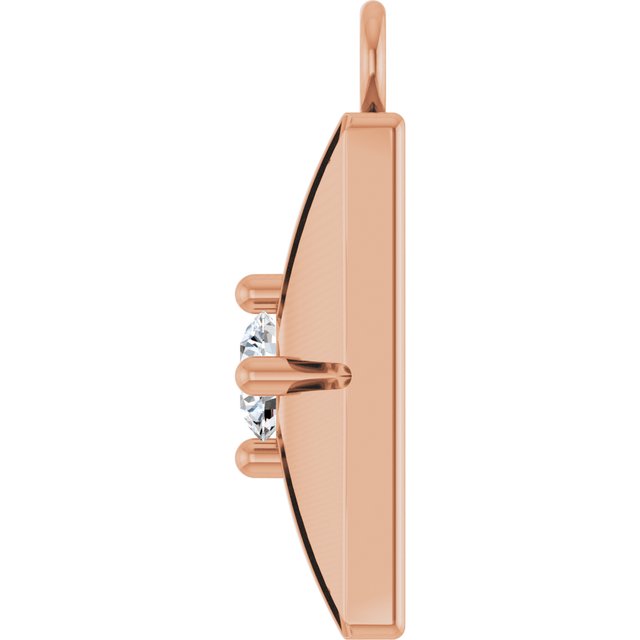 .03 CT Lab-Grown Diamond Starburst Dangle