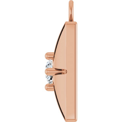.03 CT Lab-Grown Diamond Starburst Dangle