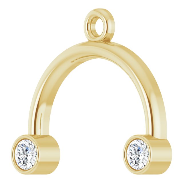 .04 CTW Lab-Grown Diamond Arched Dangle